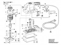 Bosch 0 601 287 142 Orbital Sander 240 V / GB Spare Parts